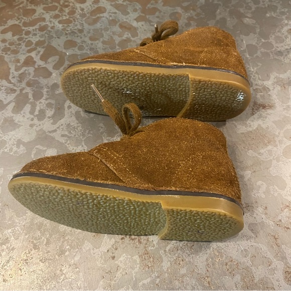 Ralph Lauren boots Carl Kids 6.5 Leather Suede Brown Booties boys girls shoes - Picture 7 of 7